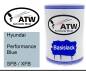 Preview: Hyundai, Performance Blue, SFB / XFB: 500ml Lackdose, von ATW Autoteile West.